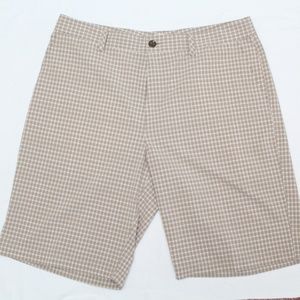 Brand New Adidas Men's Golf Flat Front Plaid Short